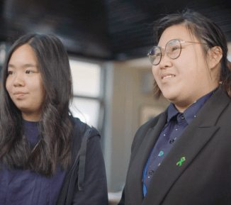 2 peer educators are interviewed
